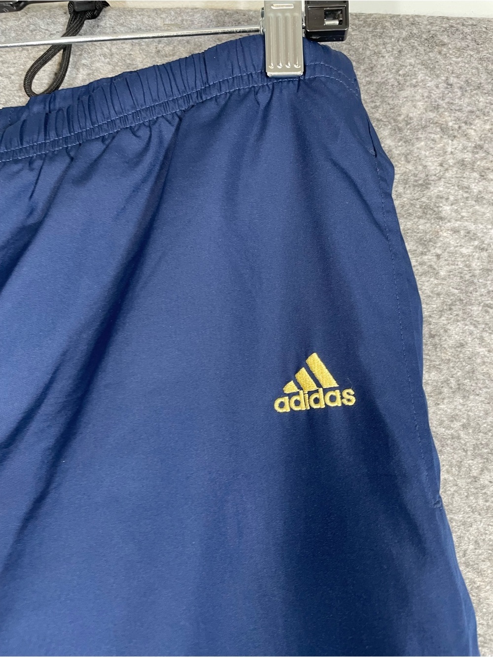 Vintage Y2K Adidas Track Pants Blue Small Athletic Windbreaker Joggers Training - Picture 6 of 15